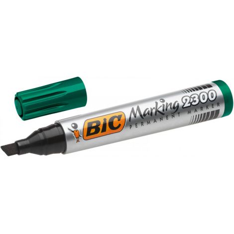 Marker permanentny Bic Marking 2300 5.5mm, Zielony - 2